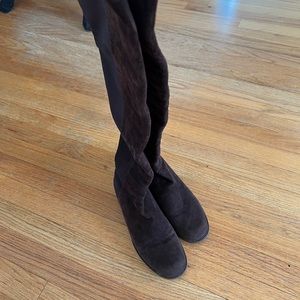 Stuart Weitzman Brown suede 50/50 boots